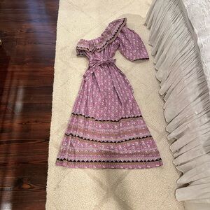 Sea New York One Shoulder Purple Floral Dress